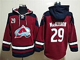 Avalanche 29 Nathan Mackinnon Burgundy All Stitched Pullover Hoodie,baseball caps,new era cap wholesale,wholesale hats